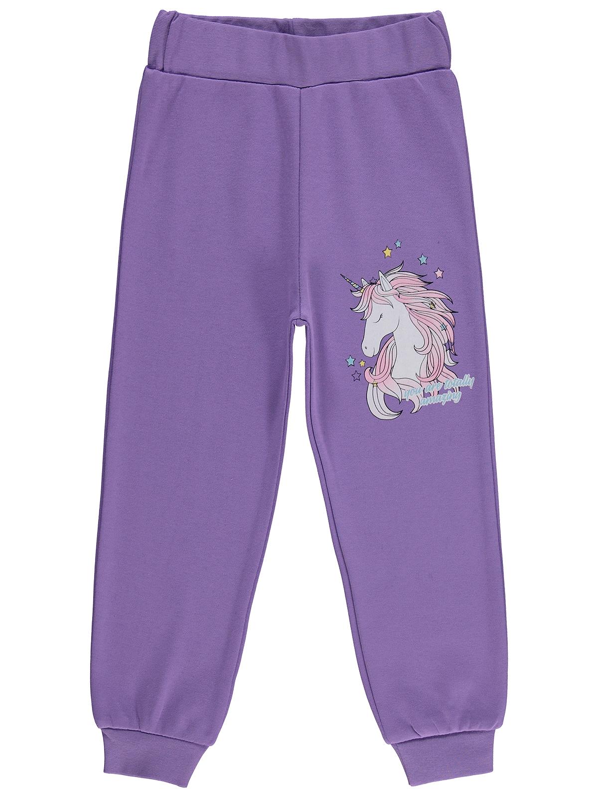 Civil Girls Unicorn Baskılı 2-5 Yaş Eşofman Altı - Pembe