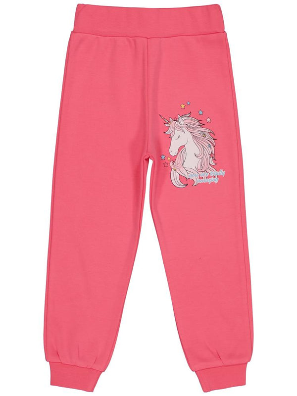 Civil Girls Unicorn Baskılı 2-5 Yaş Eşofman Altı - Pembe