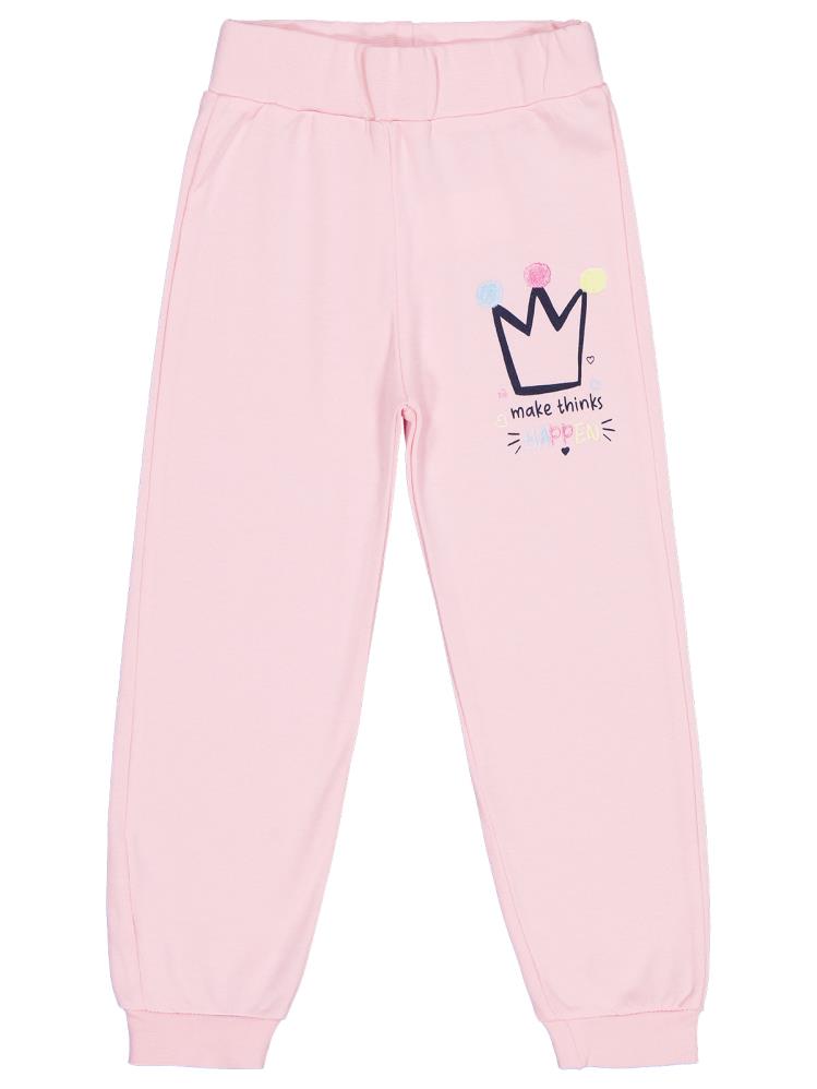 Civil Girls Happen Baskılı 2-5 Yaş Eşofman Altı - Pembe