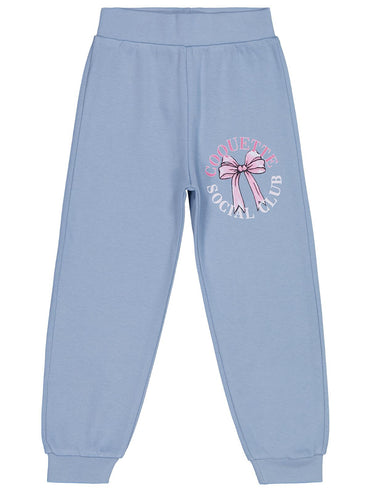 Civil Girls Kurdela Baskılı 2-5 Yaş Eşofman Altı - Mavi