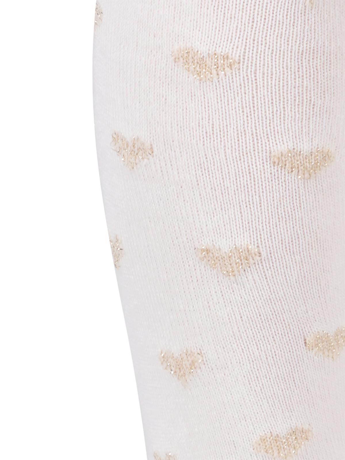 Civil Girls Simli Kalp 3-11 Yaş Kız Külotlu Çorap - Ekru