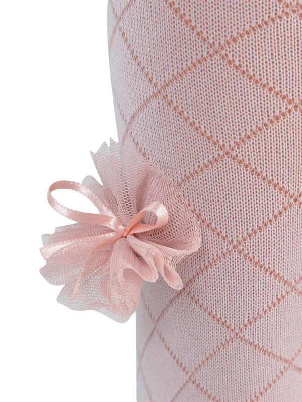 Civil Girls Petek Tüllü Aksesuar 3-7 Yaş Kız Külotlu Çorap - Pembe