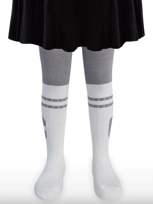 Civil Girls Derbili College 3-11 Yaş Kız Külotlu Çorap - Gri