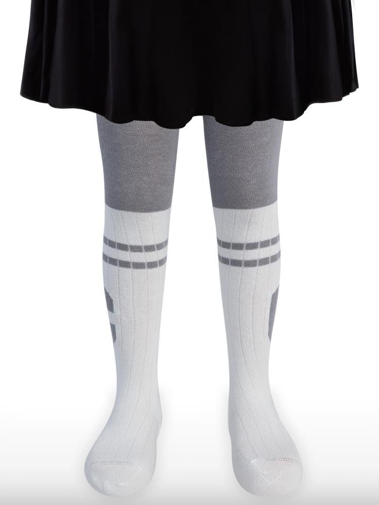 Civil Girls Derbili College 3-11 Yaş Kız Külotlu Çorap - Gri