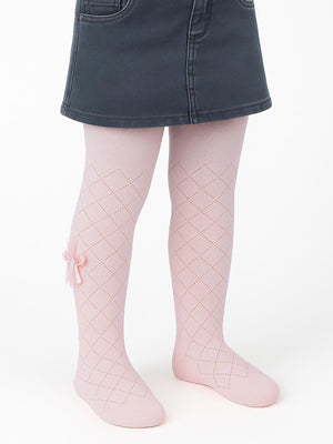 Civil Girls Petek Tüllü Aksesuar 3-7 Yaş Kız Külotlu Çorap - Pembe