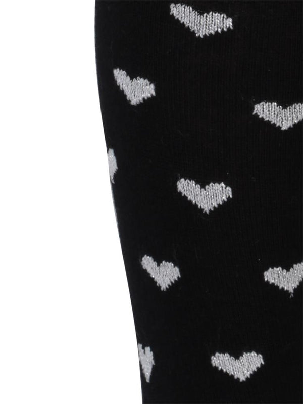 Civil Girls Simli Kalp 3-11 Yaş Kız Külotlu Çorap - Siyah