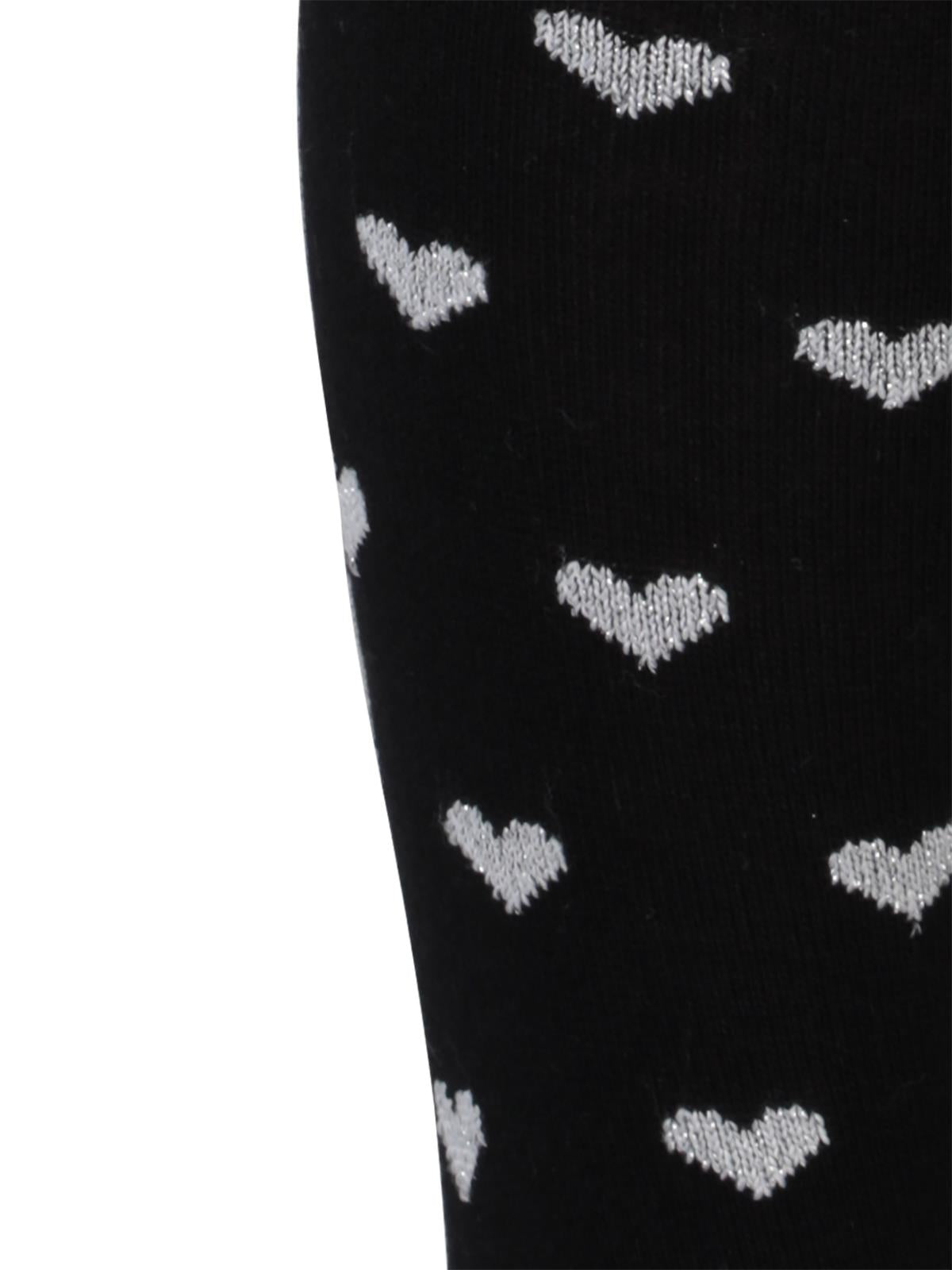 Civil Girls Simli Kalp 3-11 Yaş Kız Külotlu Çorap - Siyah