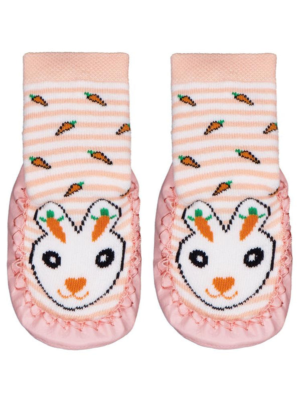 Civil Baby Tavşan Bebek Kız Havlu Çarık Çorap