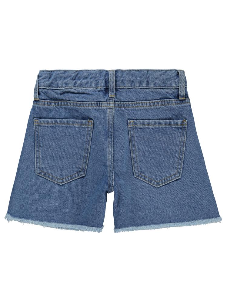 Civil Girls Yıldız Nakışlı 10-13 Yaş Şort - Mavi