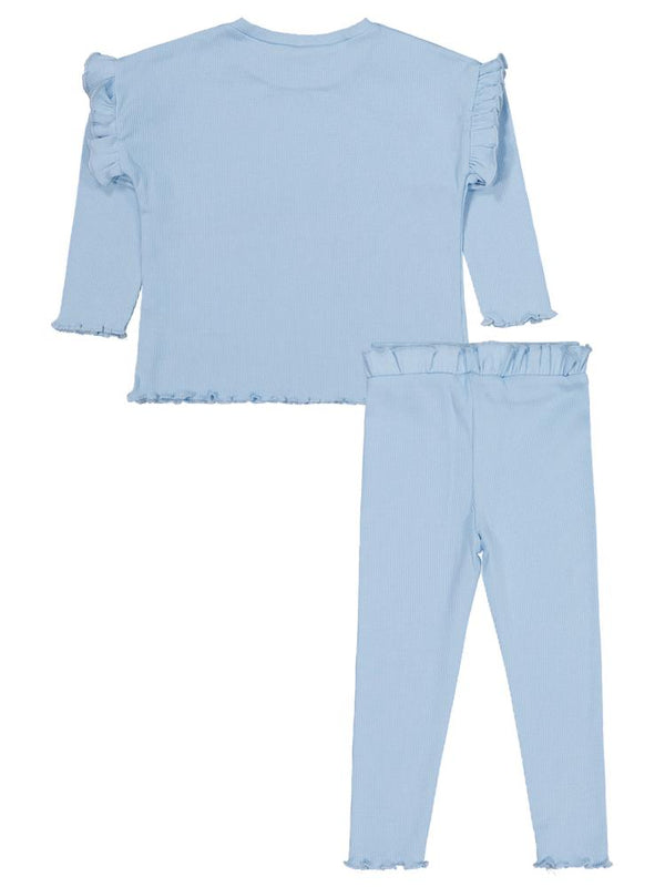 Civil Girls Unicorn Baskılı 2-5 Yaş Takım - Mavi