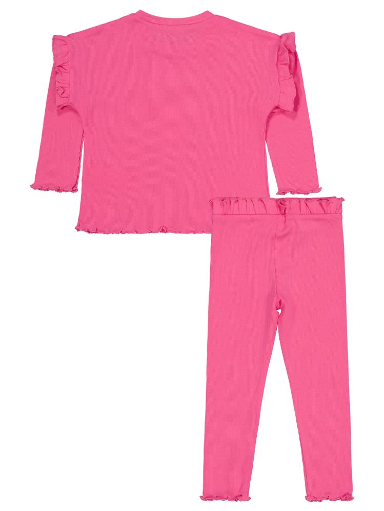 Civil Girls Unicorn Baskılı 2-5 Yaş Takım - Pembe