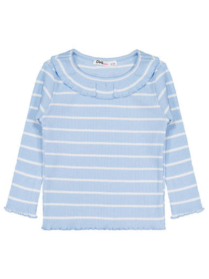 Civil Girls Çizgili 2-5 Yaş Sweatshirt - Mavi