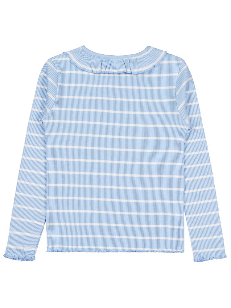 Civil Girls Çizgili 6-9 Yaş Sweatshirt - Mavi