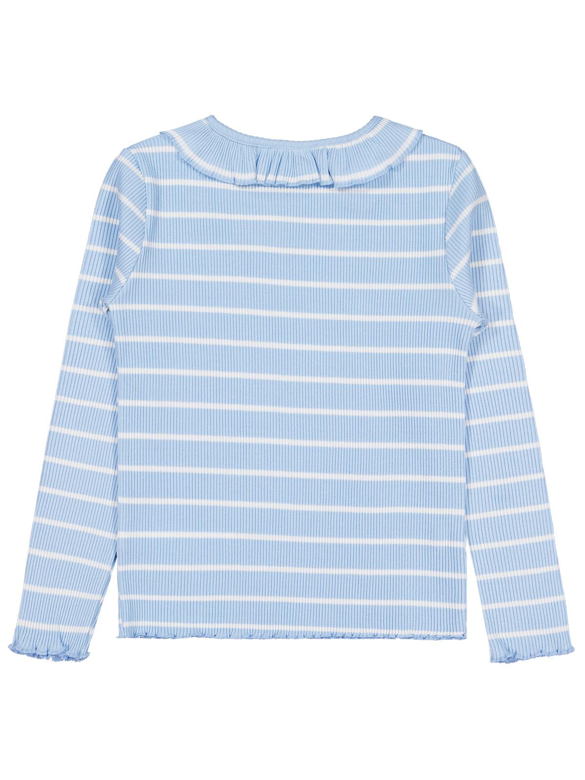 Civil Girls Çizgili 6-9 Yaş Sweatshirt - Mavi