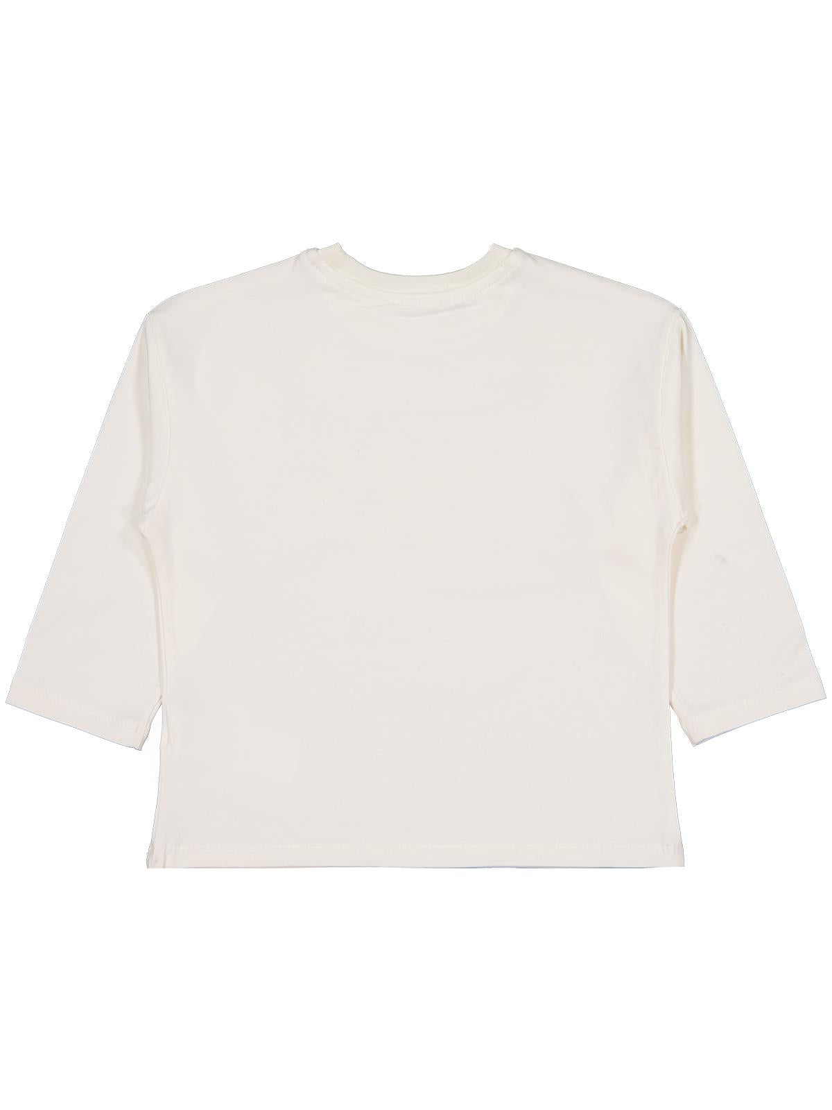 Civil Girls Good Baskılı 6-9 Yaş Sweatshirt - Ekru