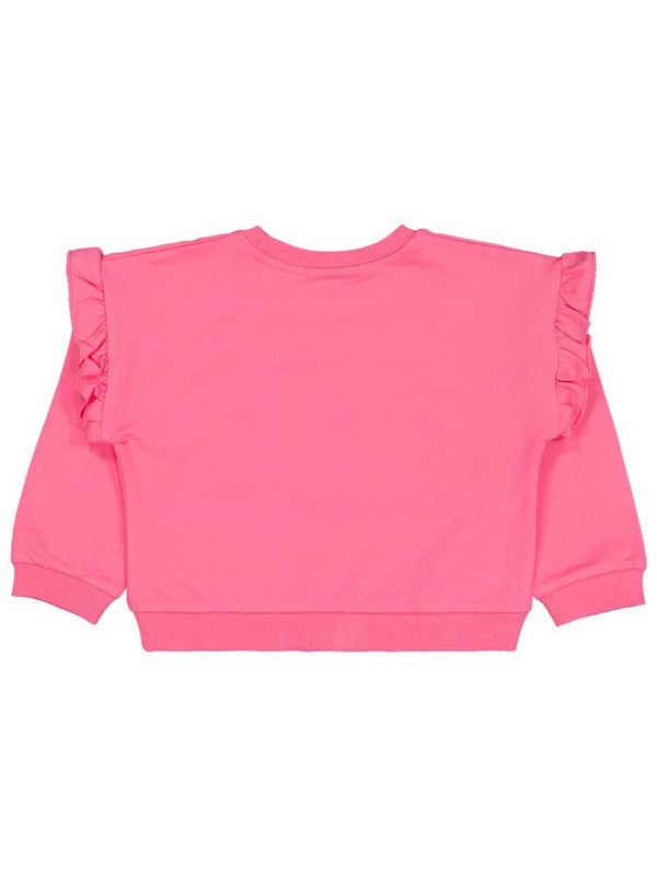 Civil Girls Renkli Papatya Baskılı 2-5 Yaş Sweatshirt - Pembe