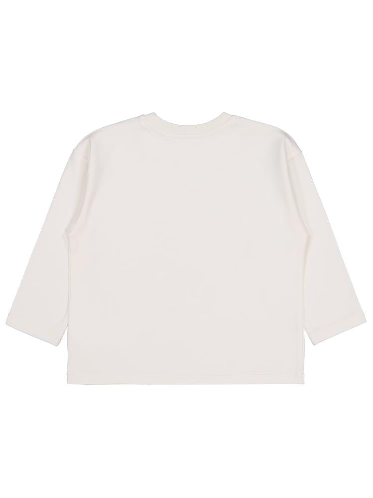 Civil Girls Büyük Çiçek Baskılı 2-5 Yaş Sweatshirt - Ekru