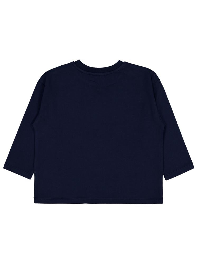 Civil Girls Be Happy Baskılı 2-5 Yaş Sweatshirt - Lacivert