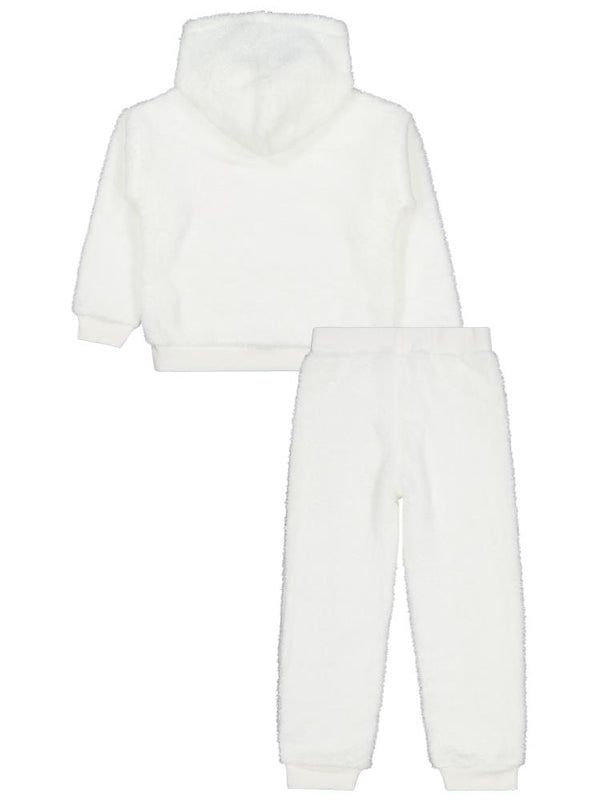 Civil Girls Love Nakışlı 6-9 Yaş Eşofman Takımı - Ekru