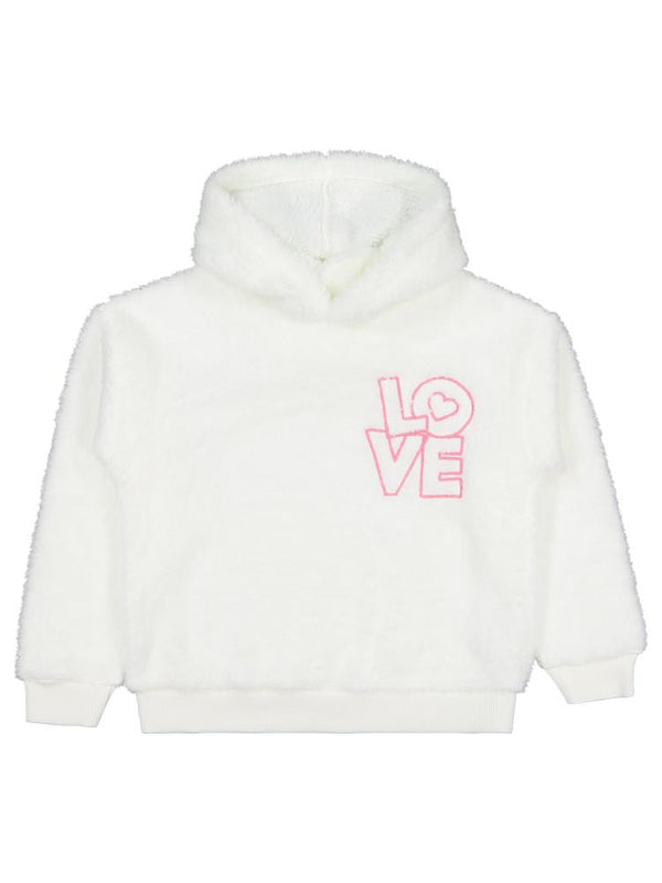 Civil Girls Love Nakışlı 6-9 Yaş Eşofman Takımı - Ekru