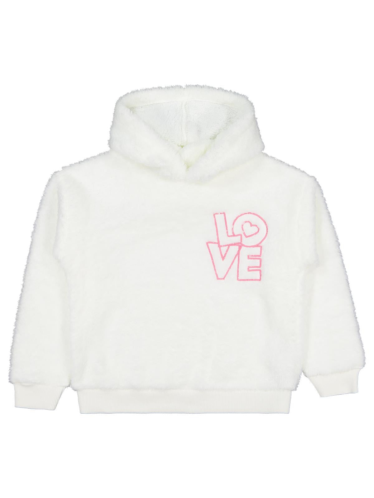 Civil Girls Love Nakışlı 6-9 Yaş Eşofman Takımı - Ekru