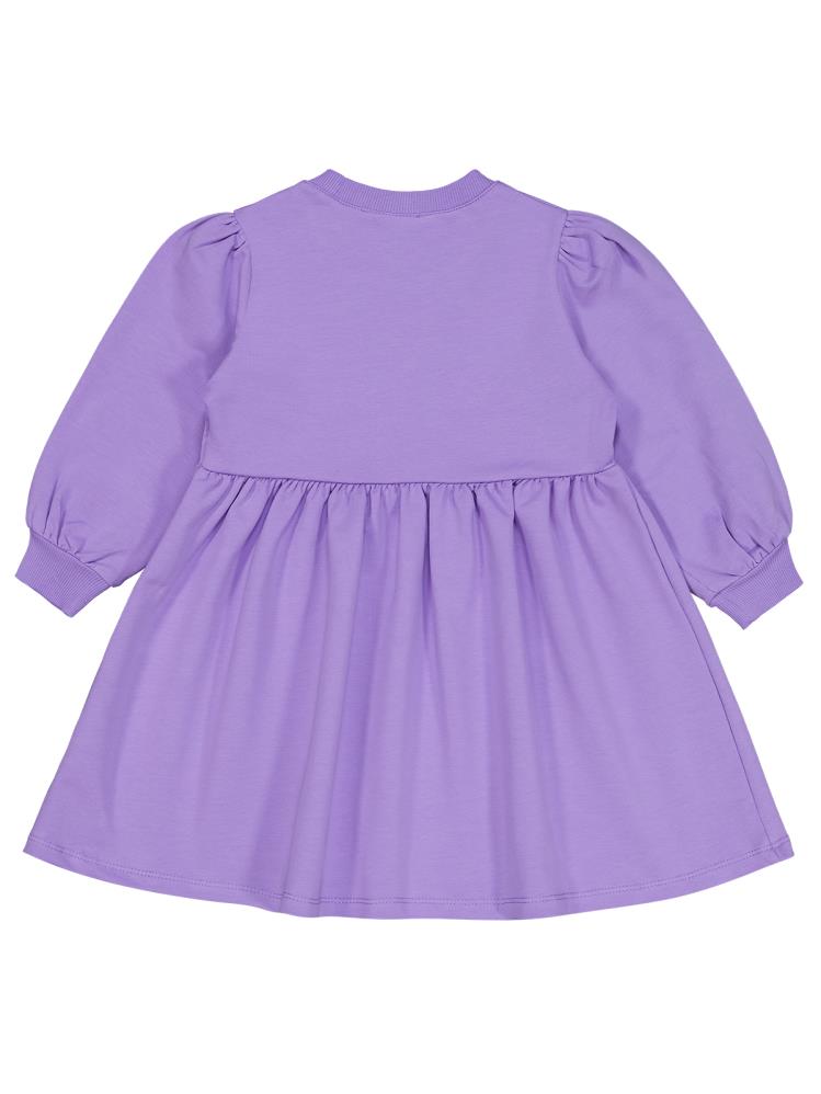 Civil Girls Kalp Nakışlı 2-5 Yaş Elbise - Lila