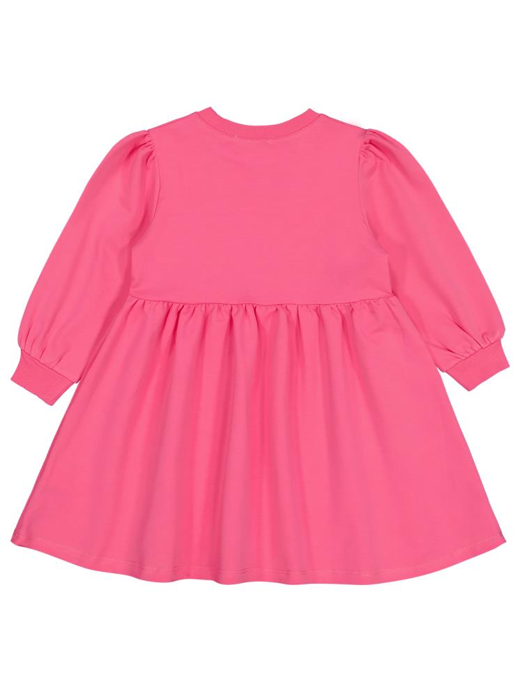 Civil Girls Kalp Nakışlı 2-5 Yaş Elbise - Pembe