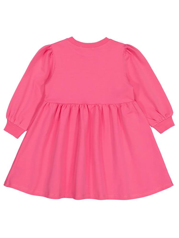 Civil Girls Kalp Nakışlı 2-5 Yaş Elbise - Pembe