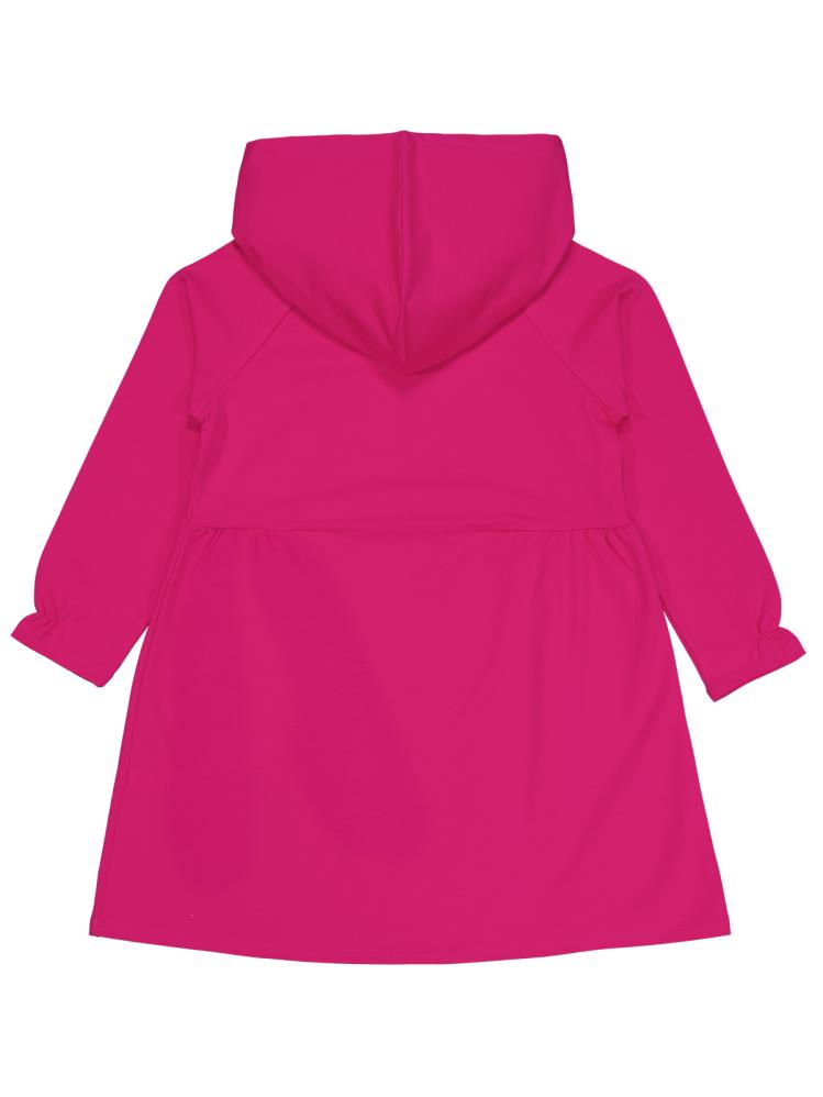 Civil Girls Kapşonlu 6-9 Yaş Elbise - Fusya