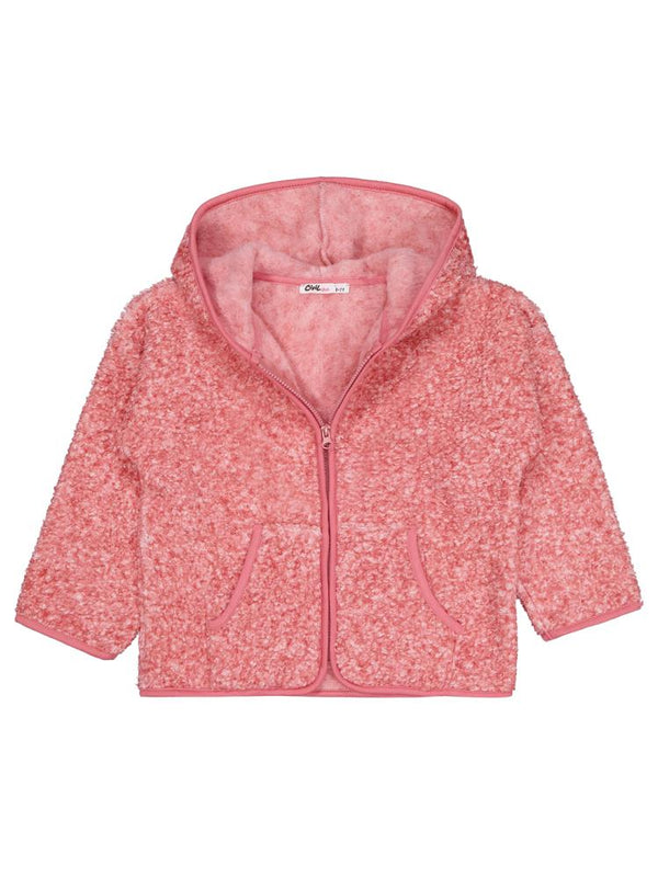 Civil Girls Kanguru Cepli 6-9 Yaş Hırka - Pembe