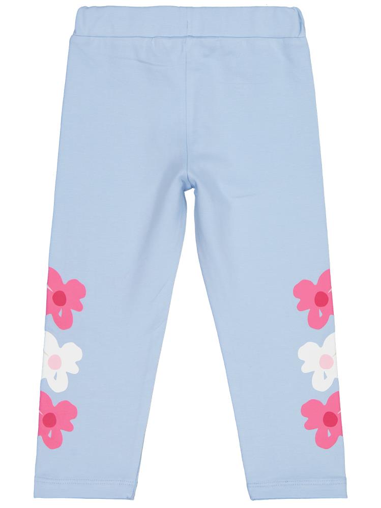 Civil Girls Çiçek Baskılı 2-5 Yaş Tayt - Mavi