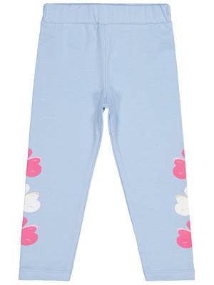 Civil Girls Çiçek Baskılı 2-5 Yaş Tayt - Mavi