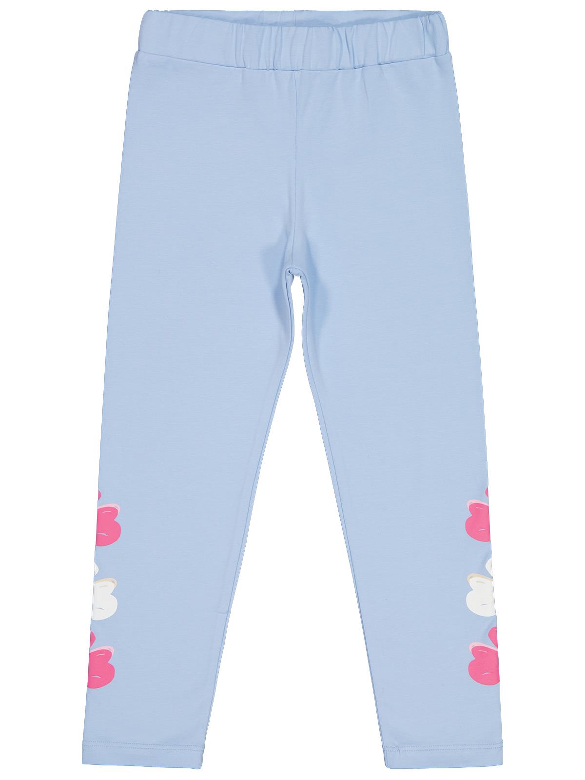 Civil Girls Çiçek Baskılı 6-9 Yaş Tayt - Mavi