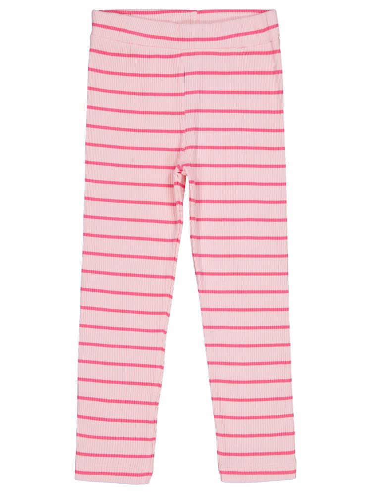 Civil Girls Çizgili 6-9 Yaş Tayt - Pembe