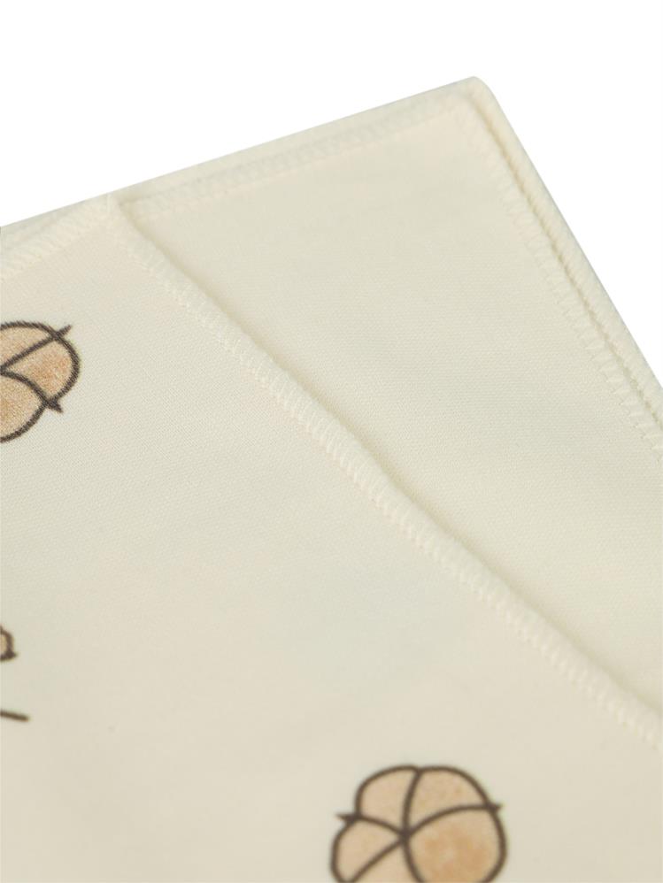 Civil Baby Baskılı (20*20) 10 Lu Ağız Bezi ve Mendili - Ekru