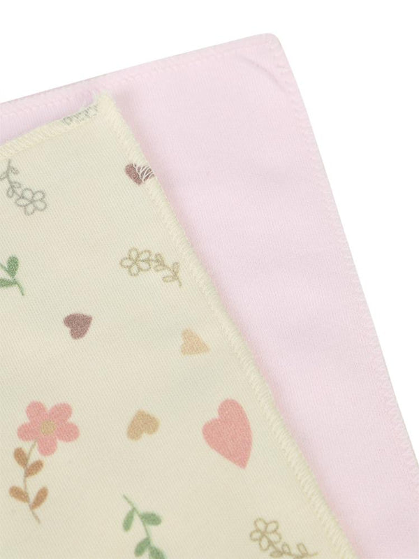 Civil Baby Baskılı (20*20) 10 Lu Ağız Bezi ve Mendili - Pembe