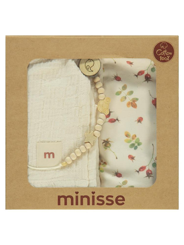 Civil Baby Çiçek Baskılı Battaniye - Ekru