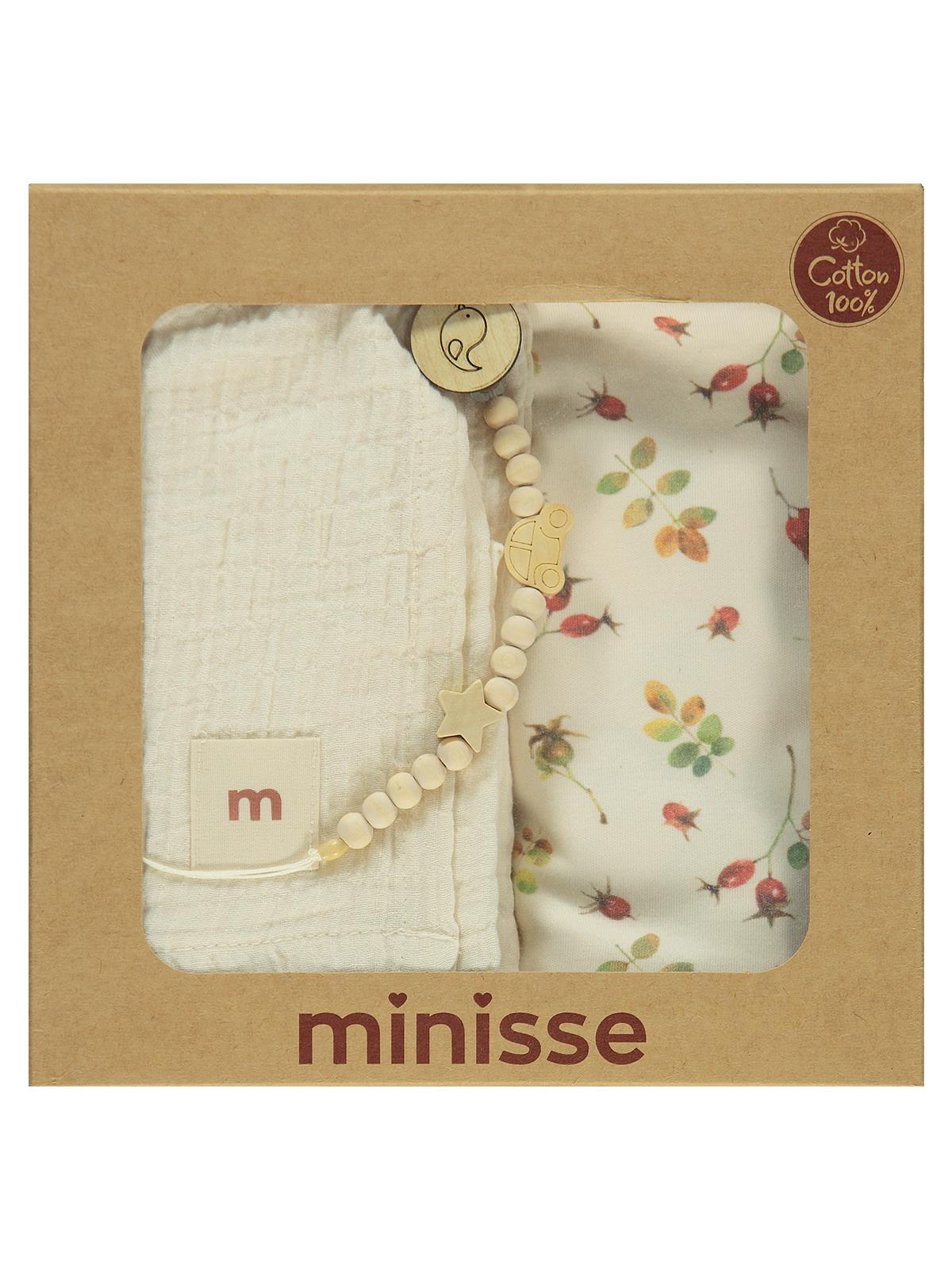 Civil Baby Çiçek Baskılı Battaniye - Ekru