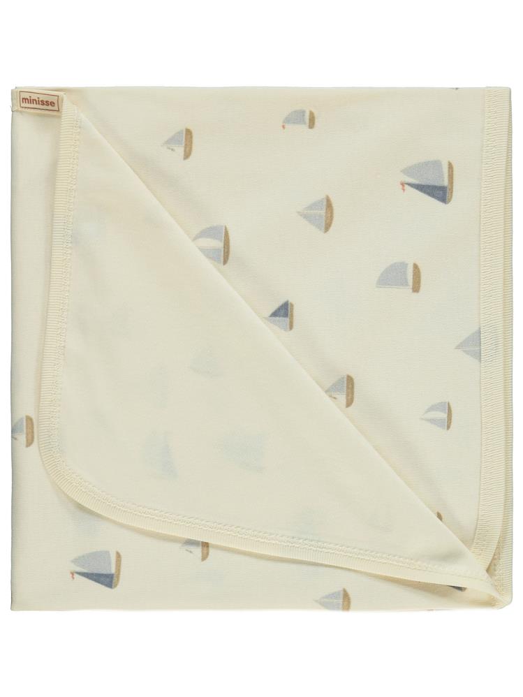 Civil Baby Yelken Baskılı Battaniye - Ekru