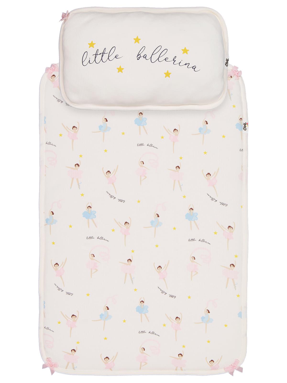 Civil Baby Balerin Empirme Baskılı Alt Açma - Ekru