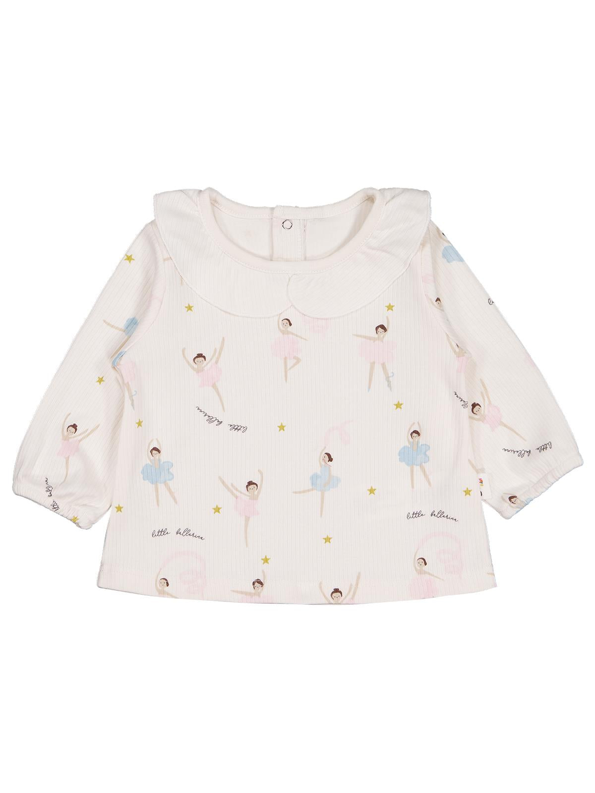 Civil Baby Yakalı Balerin Empirme 6-18 Ay Sweatshirt - Ekru