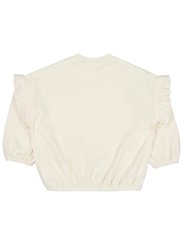 Civil Baby Balerin Ayakkabı 6-18 Ay Sweatshirt - Ekru