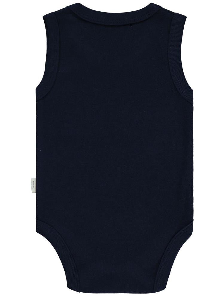 Civil Baby Geyik Baskıl 0-3 Yaş Çıtçıtlı Badi - Lacivert