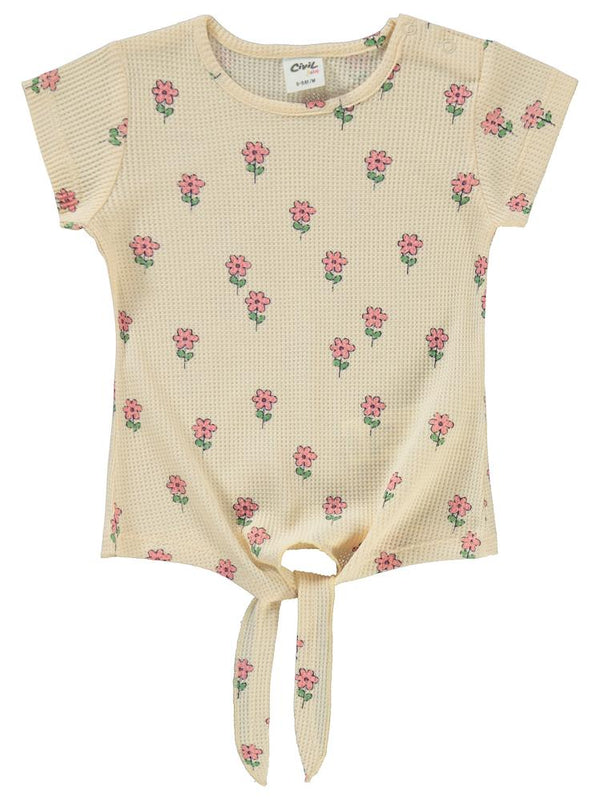 Civil Baby Dağınık Çiçekler Empirme 2'Li 6-18 Ay Takım - Fil Dişi