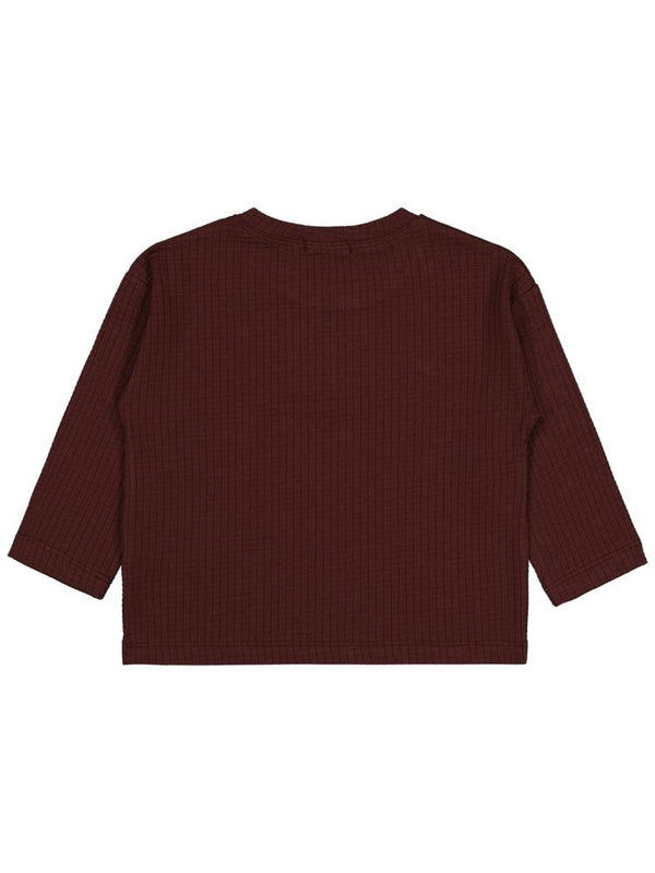 V13937 Civil Boys Jakar Petek  2-5 Yaş Sweatshirt - Bordo