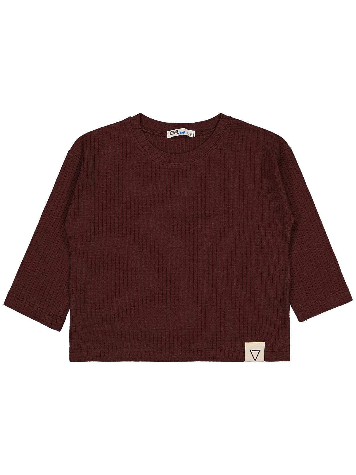 Civil Boys Jakar Petek  2-5 Yaş Sweatshirt - Bordo