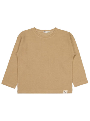 Civil Boys Jakarlı Basic 6-9 Yaş Sweatshirt - Bej