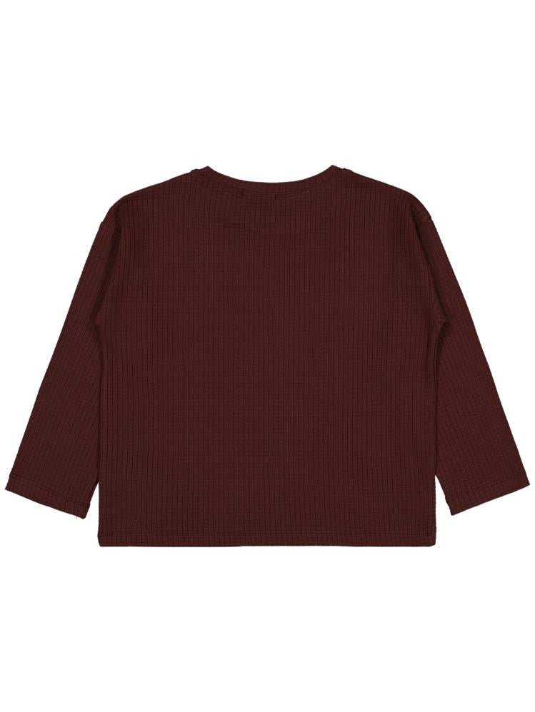 V39282 Civil Boys Jakar Petek  6-9 Yaş Sweatshirt - Bordo