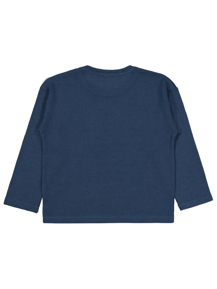 Civil Boys Jakarlı Basic 10-13 Yaş Sweatshirt - Mavi