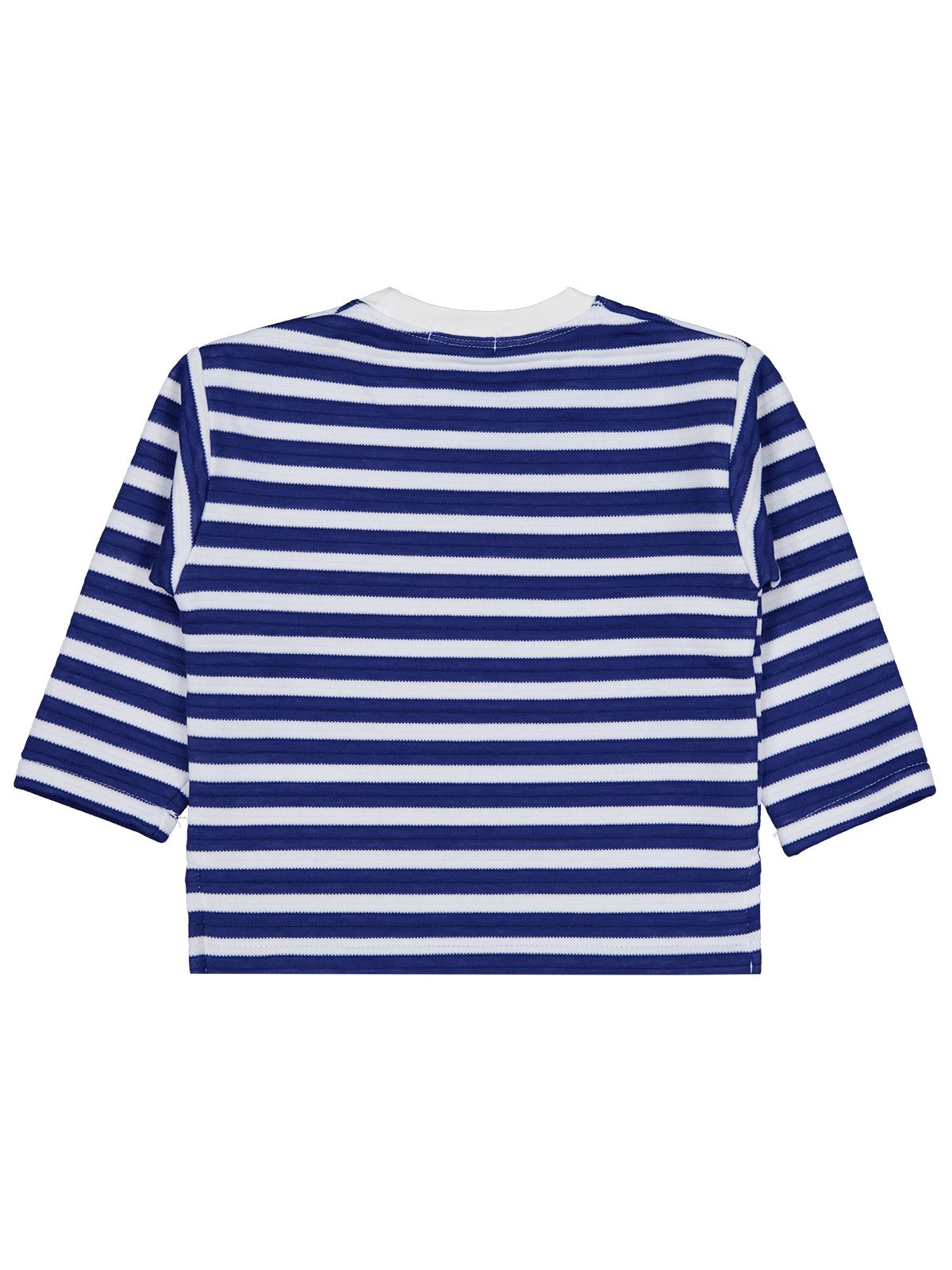 Civil Boys Urban Art Baskılı Çizgili 2-5 Yaş Sweatshirt - Mavi